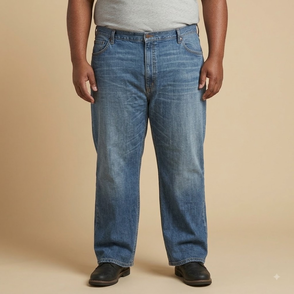 Levi's 550 Relaxed‎ Fit Jeans Men's 46x32 Blue Denim